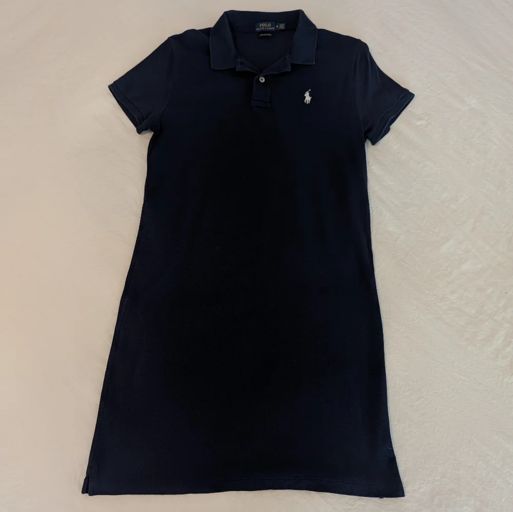 POLO Ralph Lauren Mini Mesh Navy Blue Polo Dress Preppy Sz M - Picture 6 of 11